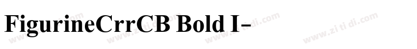FigurineCrrCB Bold I字体转换